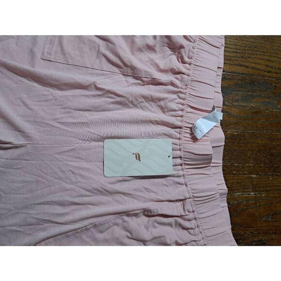 New 3X Fabletics Pink Dust Heather Tapered RestoreKnit Lounge Pants Loungewear - Picture 8 of 8